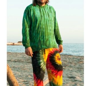 Never worn Vibrant Tie-Dye Pant 100% Rayon | Size M ☮️